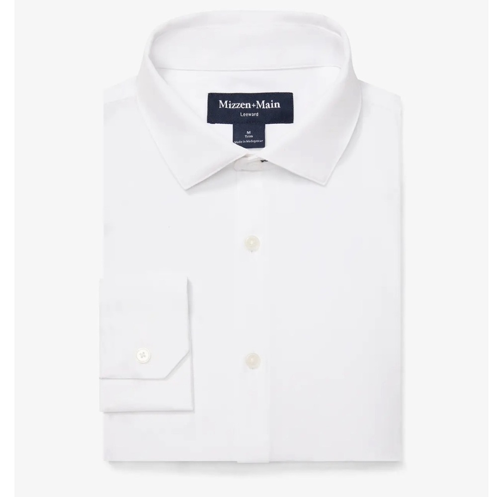 Mizzen+ Main Leeward No Tuck white dress shirt
